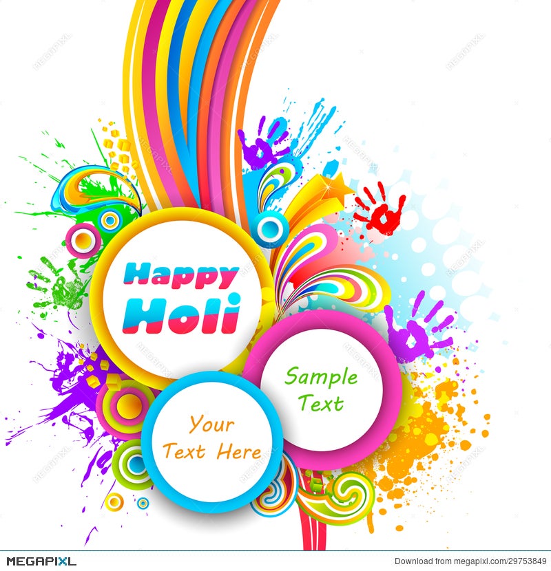 Holi Background Illustration 29753849 - Megapixl