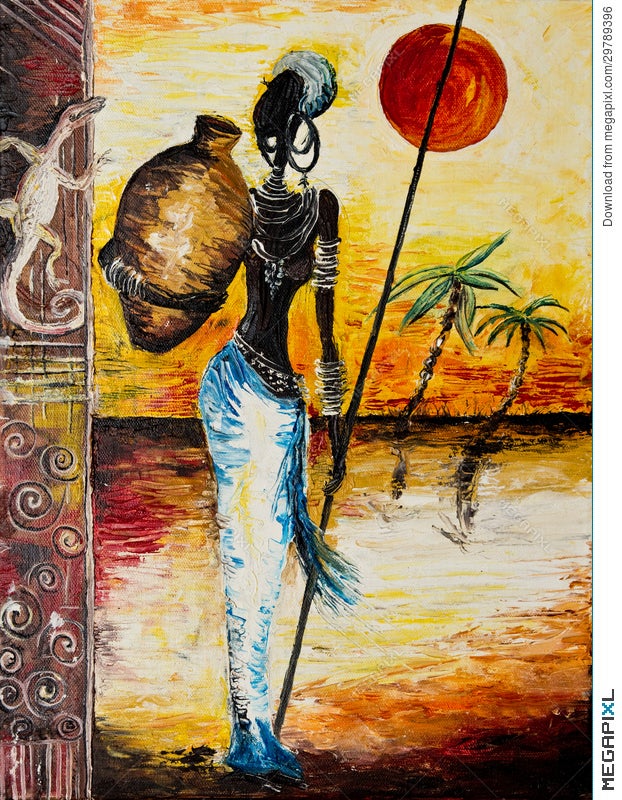 paintings of african women