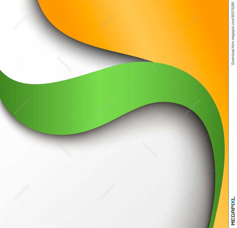 Paling Baru Vector Bjp Green Orange Background Design ...