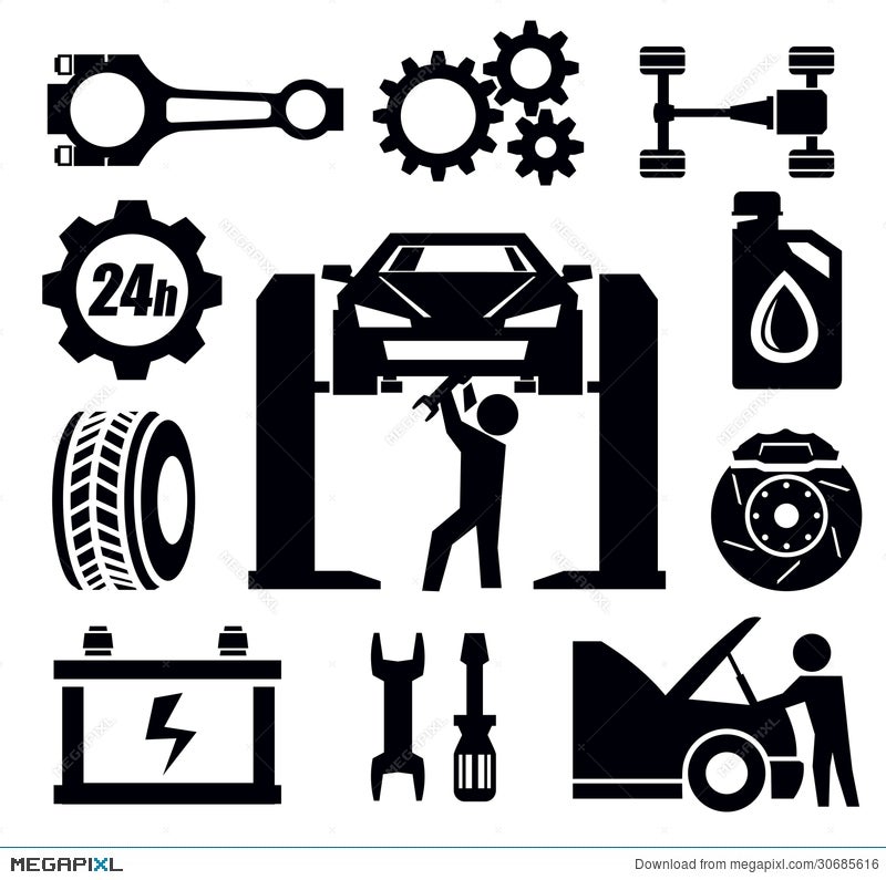 Car Repair Icon Illustration 30685616 - Megapixl