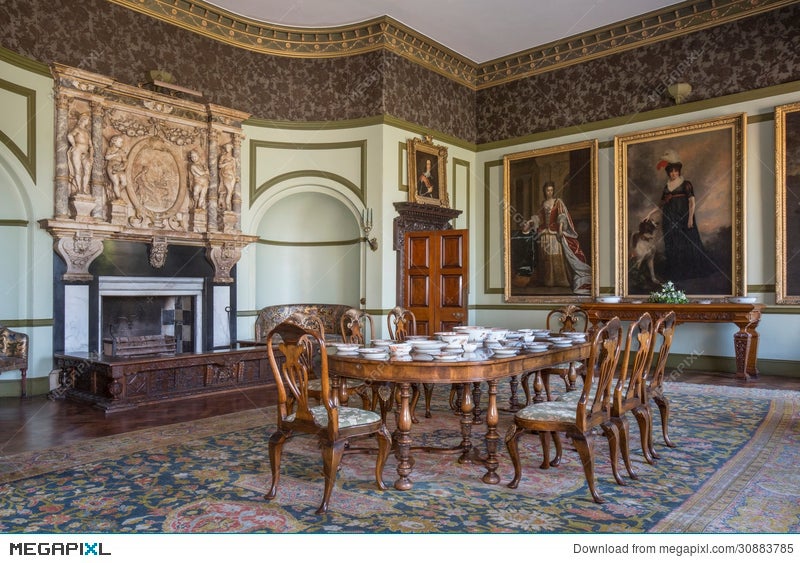 English Country Manor House Interior Stock Photo Megapixl