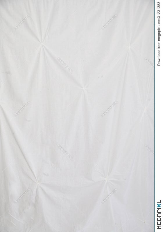 White Gathered Backdrop Sheet Stock Photo 31231383 - Megapixl