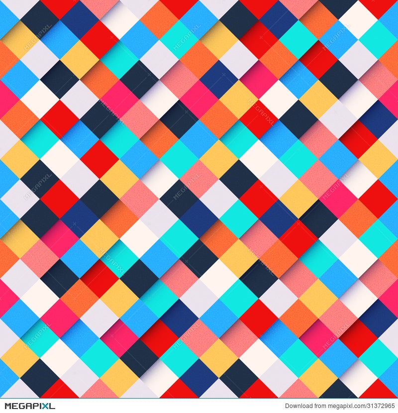 Abstract Colorful Square Pattern Background Illustration 31372965 - Megapixl