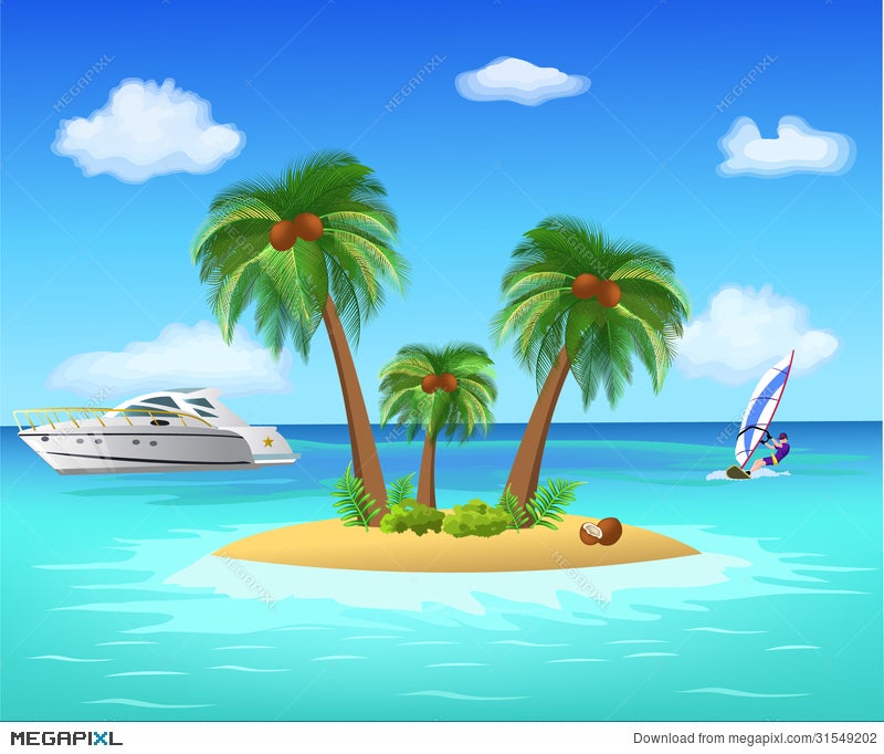 Tropical Island Stock Illustrations – 186,143 Tropical Island Stock  Illustrations, Vectors & Clipart - Dreamstime