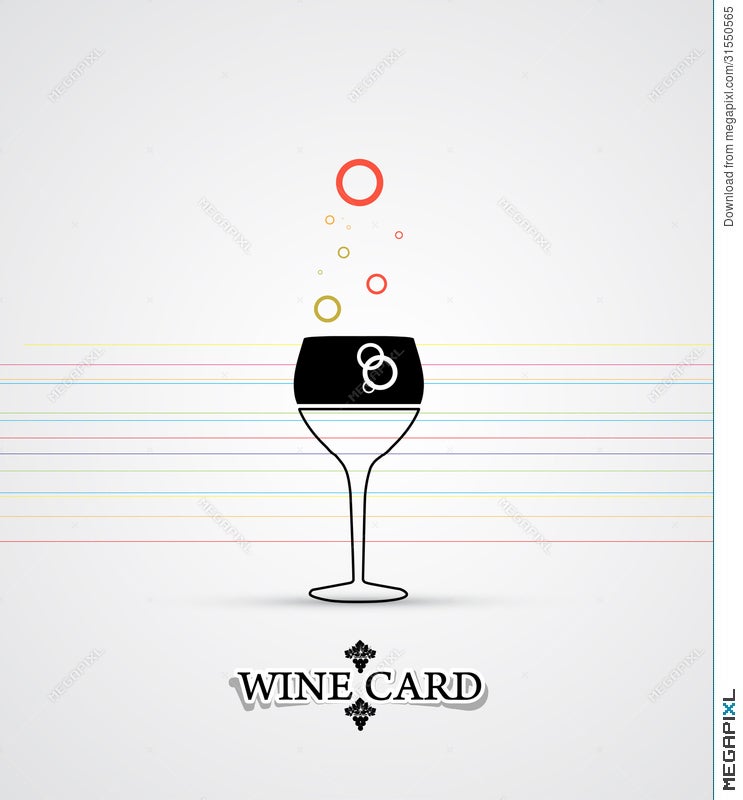 Wine Menu Card Design Background Illustration 31550565 - Megapixl