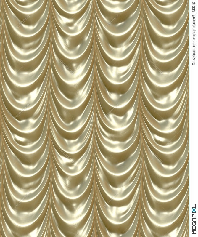 Luxurious Shiny Gold Curtains Illustration 3165519 Megapixl
