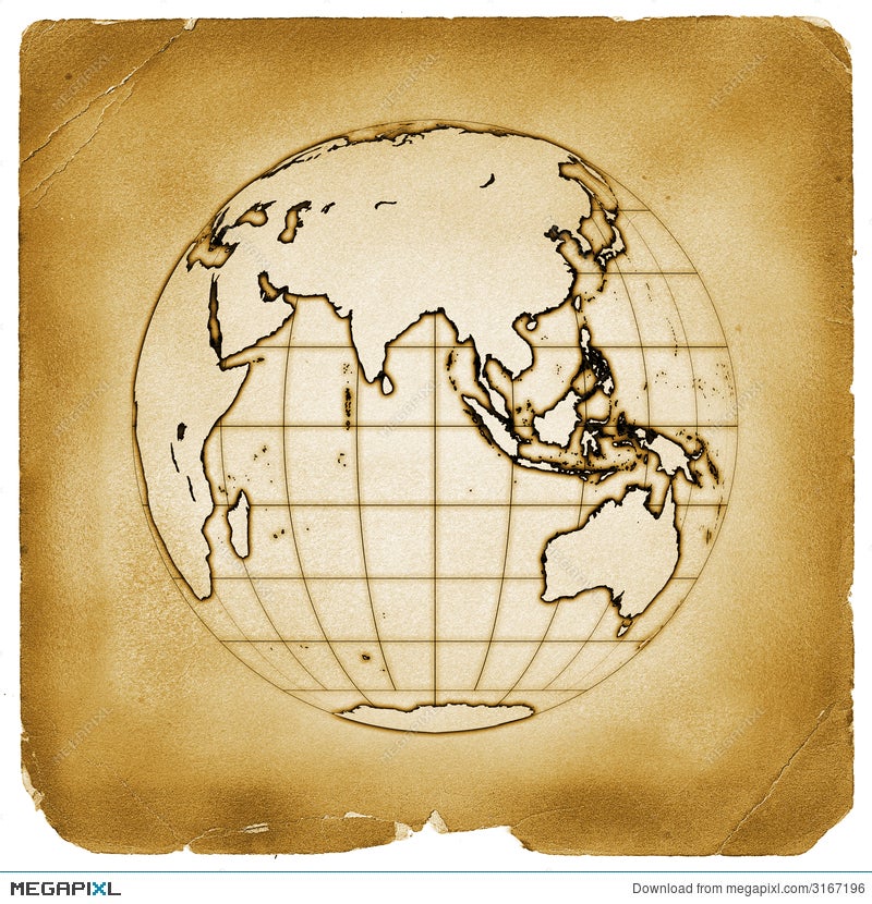 vintage earth drawing
