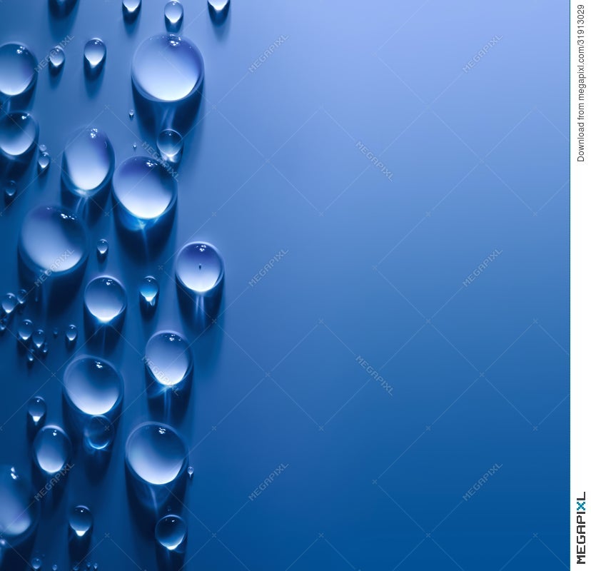 Abstract Water Drops Background With Beautiful Light Stock Photo 31913029 -  Megapixl