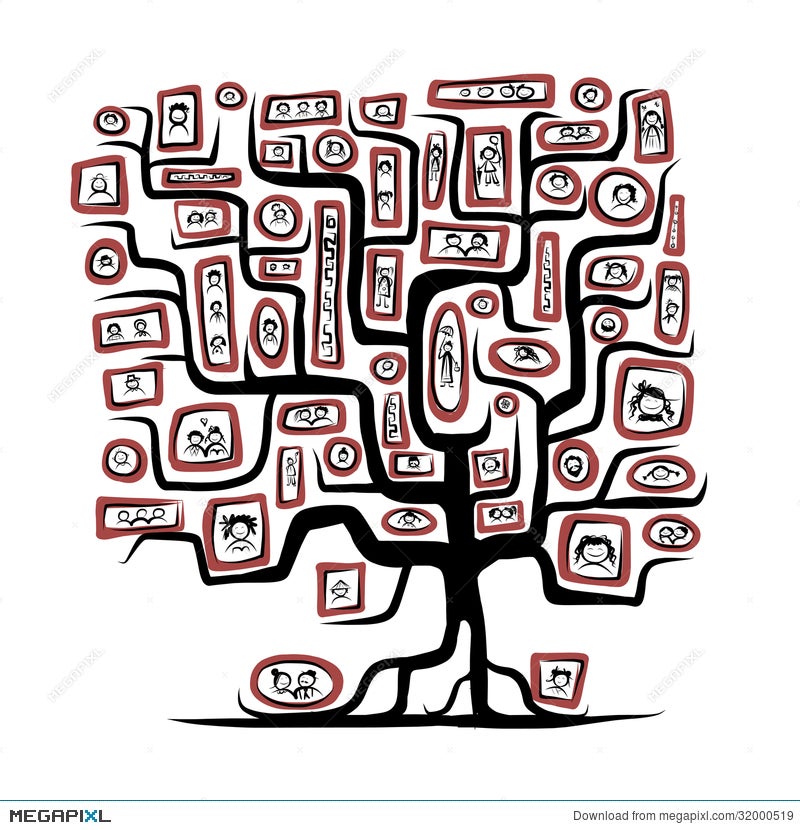 Family tree illustration stock illustration Illustration of pedigree   91332432