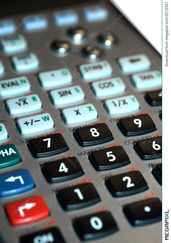 Calculator Keypad Stock Photo Megapixl