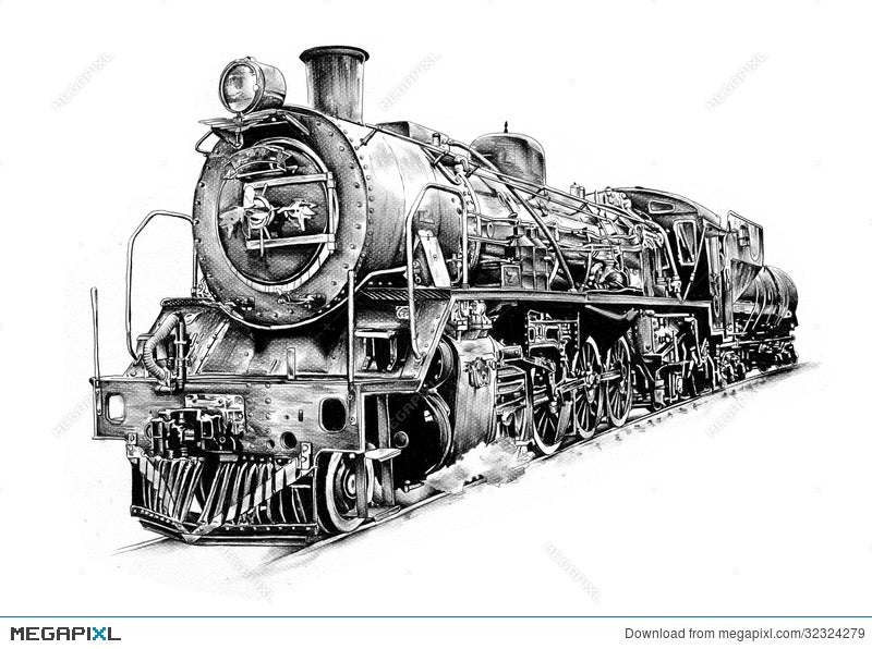 2,500+ Steam Engine Drawing Stock Photos, Pictures & Royalty-Free Images -  iStock
