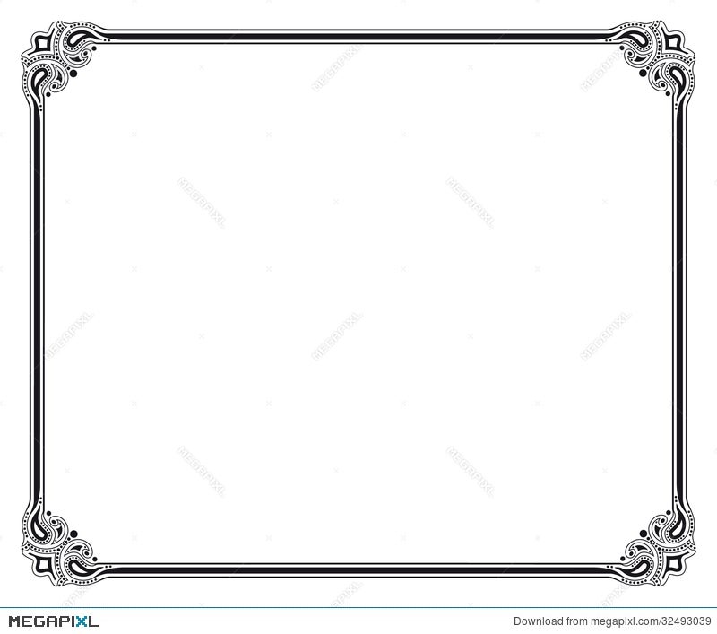 Vector Frame Illustration Megapixl