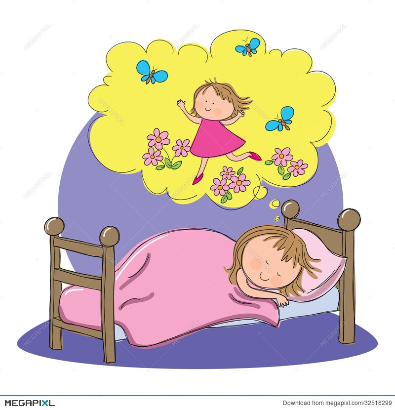 child dreaming animated