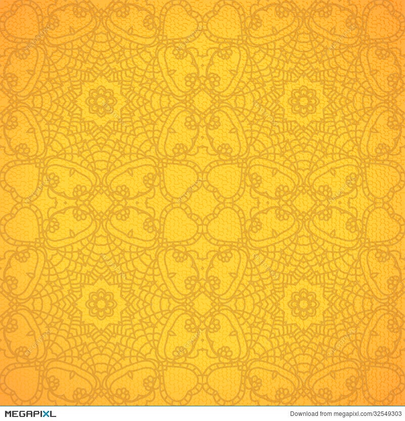 Lace Pattern Background With Indian Ornament Illustration 32549303 -  Megapixl