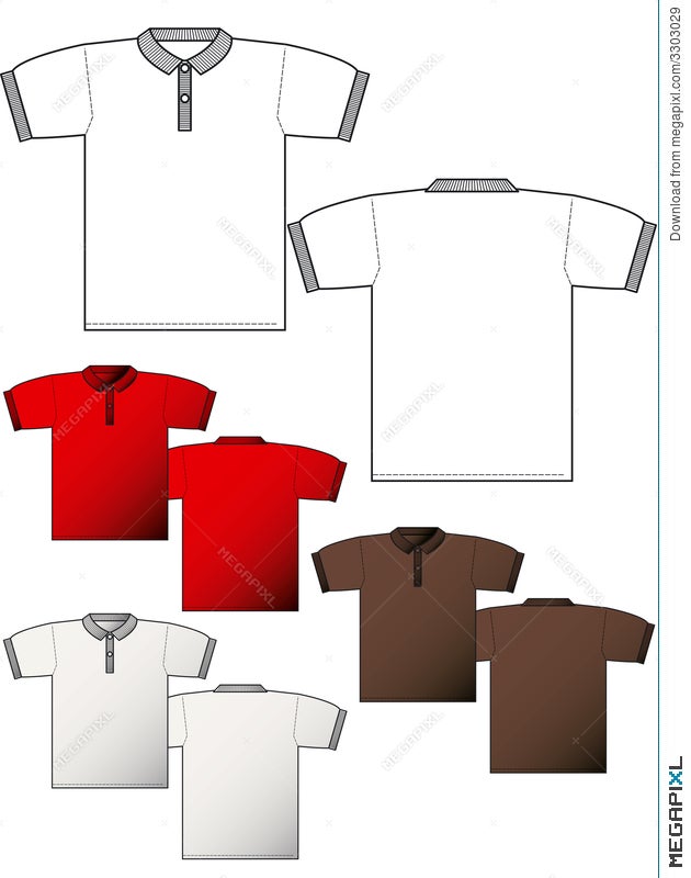 collar t shirt layout