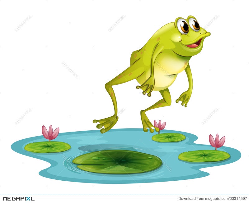 jumping frog clipart black and white apple