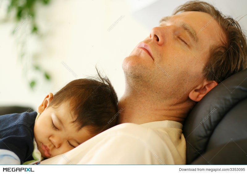 how to sleep with baby on chest