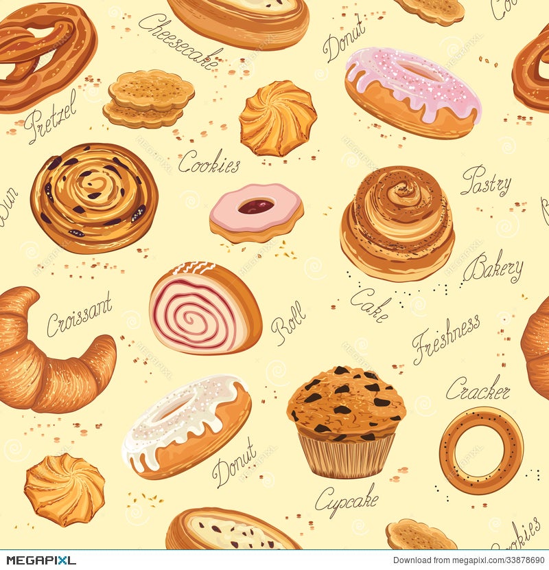 Bakery Background Illustration 33878690 - Megapixl