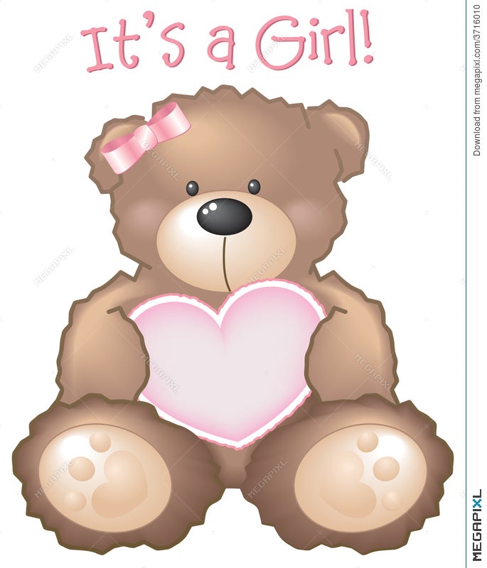 Cute cartoon teddy bear girl with bubble gum Vector Image