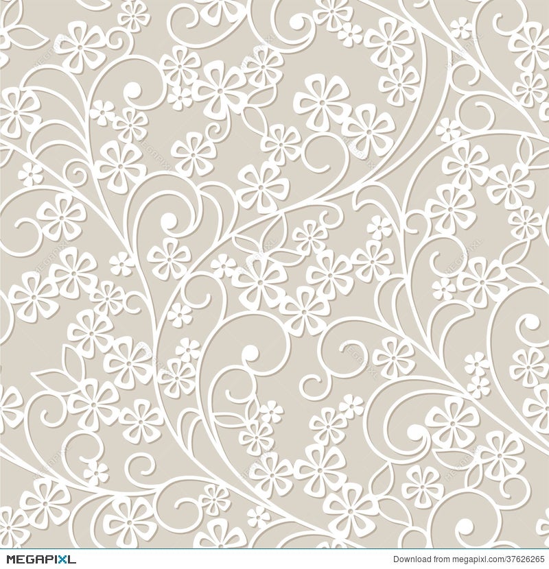 Abstract Grey Floral Background Illustration 37626265 - Megapixl