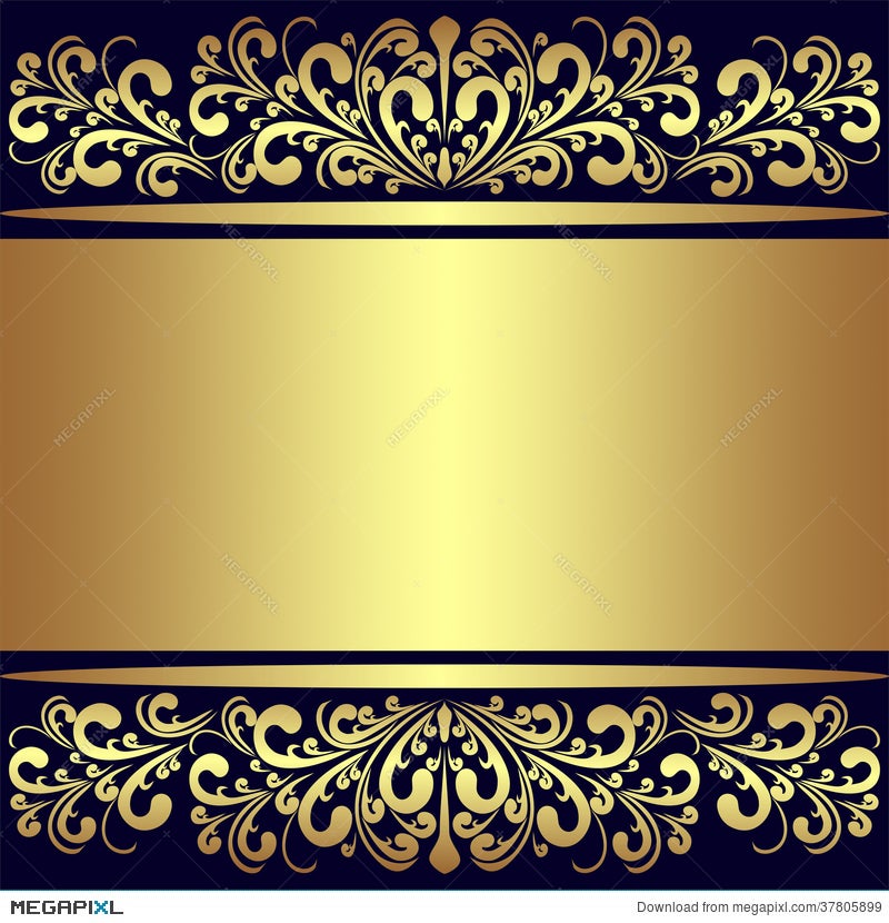 Luxury Background With Golden Royal Borders. Illustration 37805899 -  Megapixl