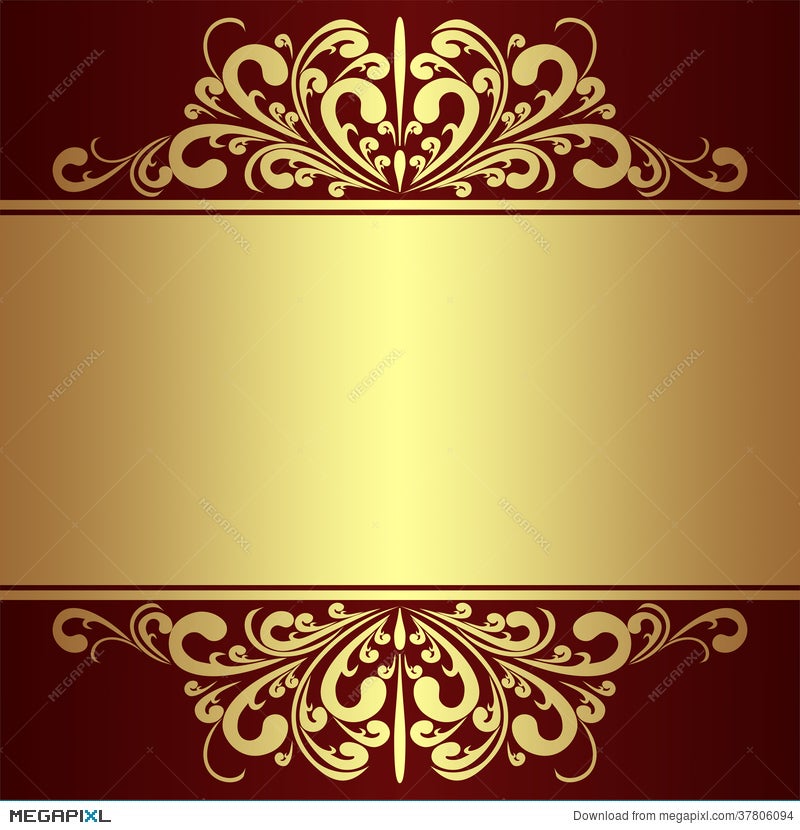 Luxury Background With Golden Royal Borders. Illustration 37806094 -  Megapixl