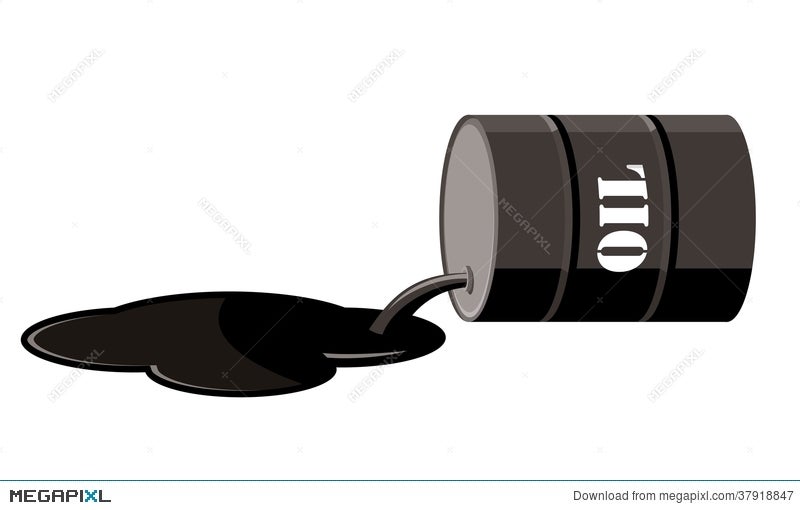 Oil Barrel Spill Illustration 37918847 - Megapixl