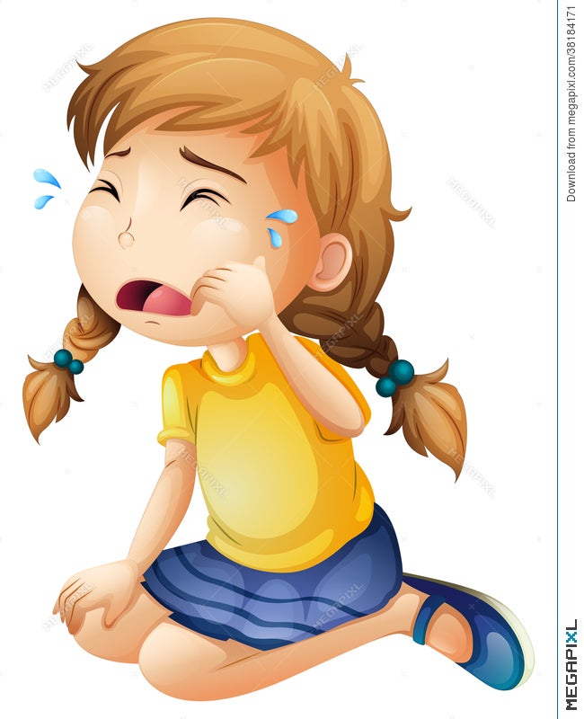  Little  Kid Crying  Cartoon  Coloring wall