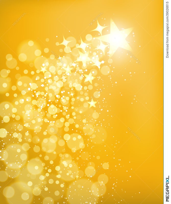 Golden Star Background Illustration 39026815 - Megapixl