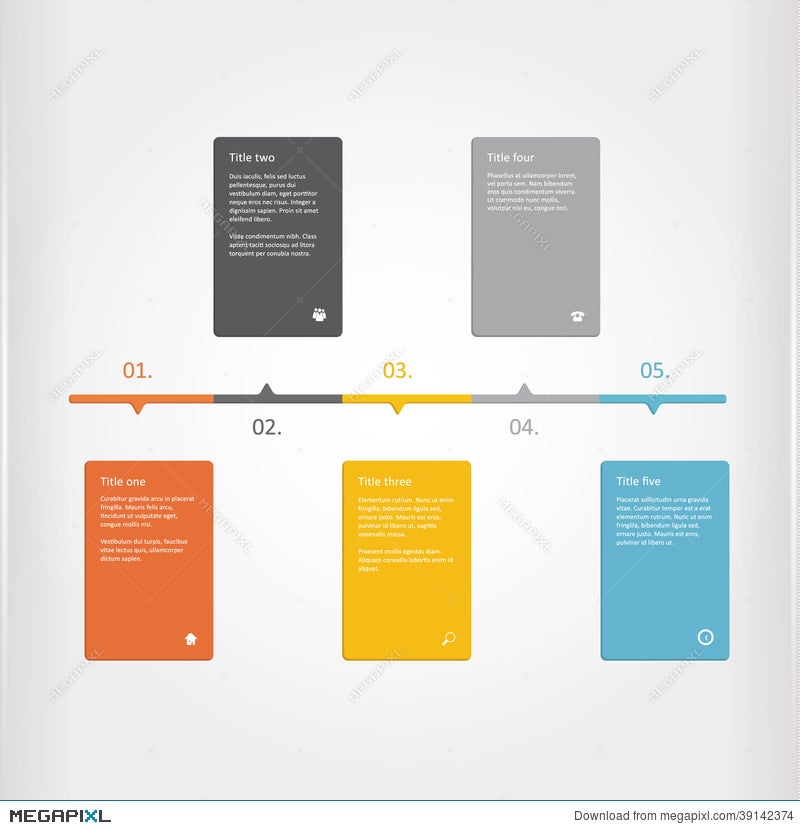 vector creative timeline template