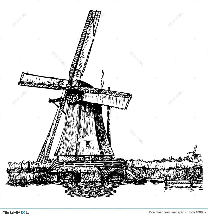 Dutch Windmill Drawings for Sale  Fine Art America