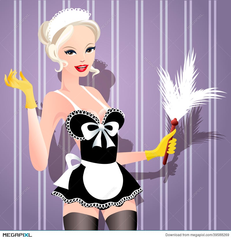 royalty free clipart french maid