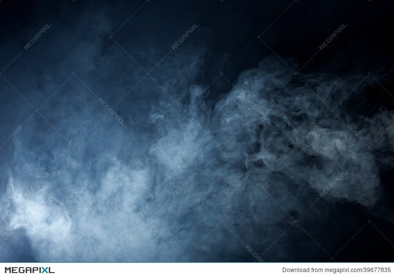Blue/Grey Smoke On Black Background Stock Photo 39677835 - Megapixl