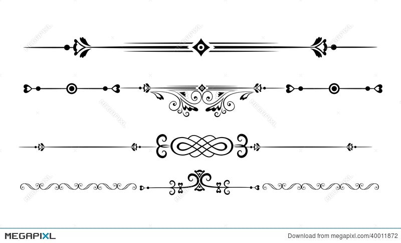 Ornamental Rule Lines Illustration 40011872 Megapixl