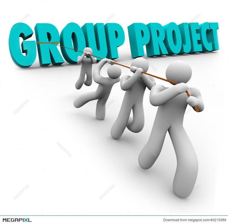 Group Project People Students Workers Cooperation Collaboration Illustration  40215089 - Megapixl