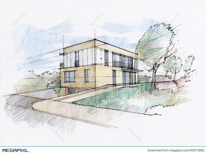 How to create sketch designs when designing a house