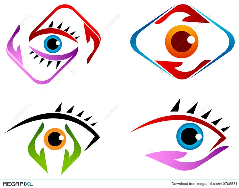 Eye Care Logo Set Illustration 40706531 - Megapixl