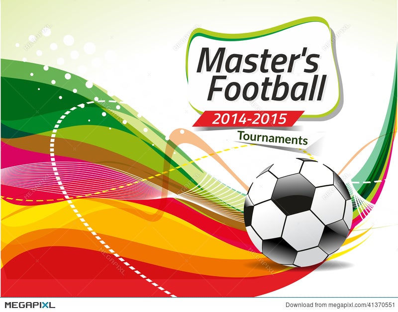 Abstract Colorful Football Background Vector Illustration 41370551 -  Megapixl