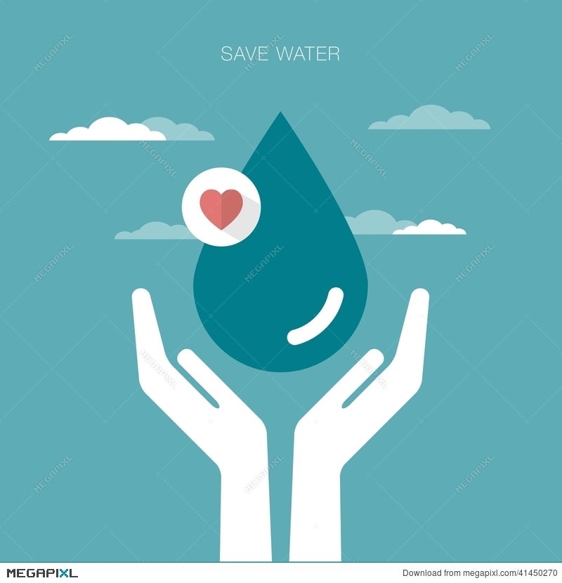 Save Water Background Illustration 41450270 - Megapixl