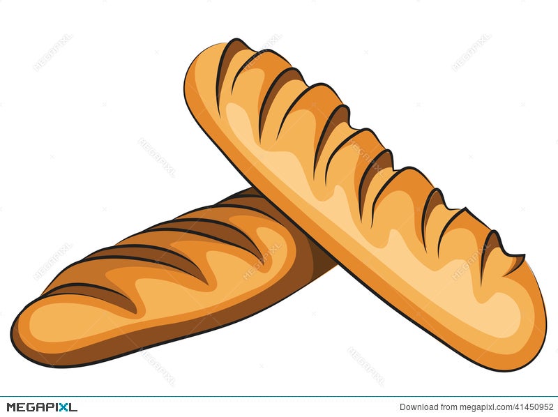 French Bread Illustration 41450952 - Megapixl