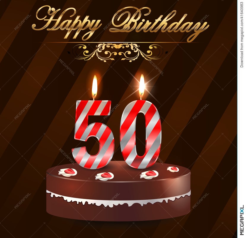 The big 50 birthday or Anniversary cake candle – Bug's Party
