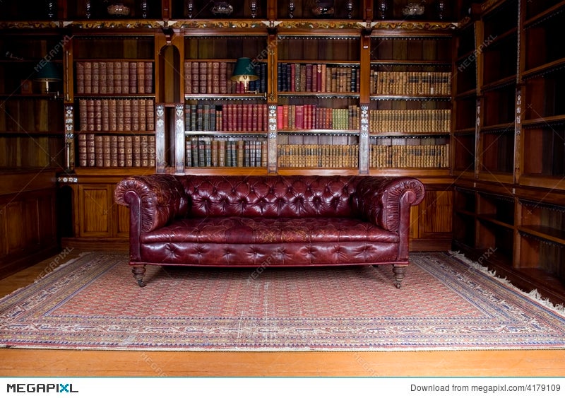 Retro Leather Couch Stock Photo 4179109 Megapixl