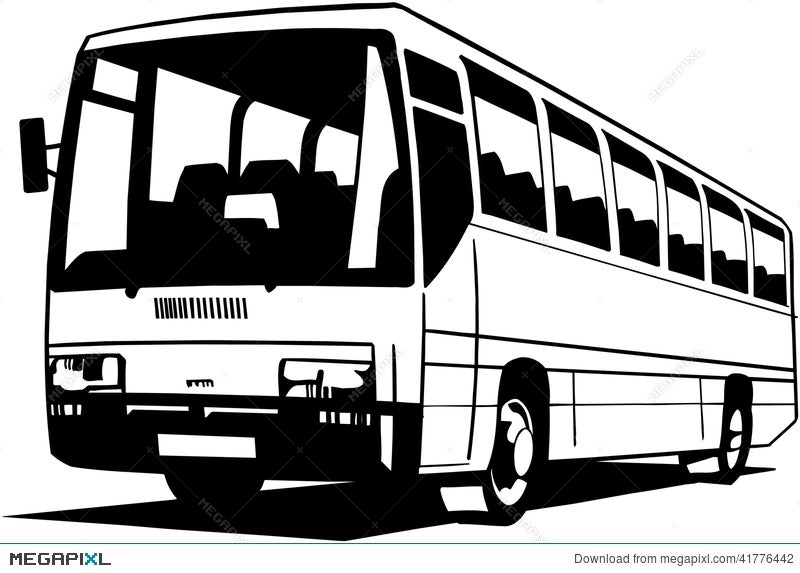 City Bus Cartoon Vector Clipart Illustration 41776442 - Megapixl