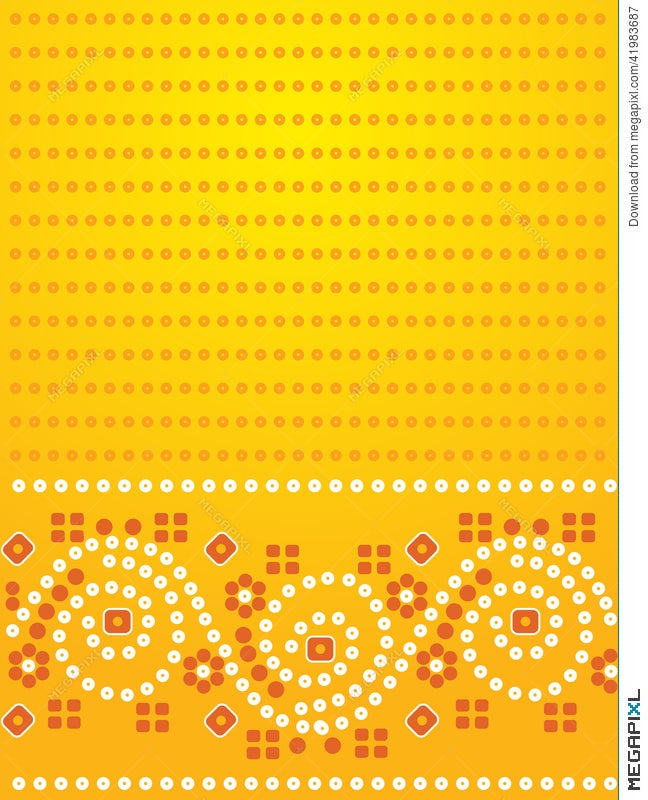 Yellow Indian Fabric Background Illustration 41983687 - Megapixl