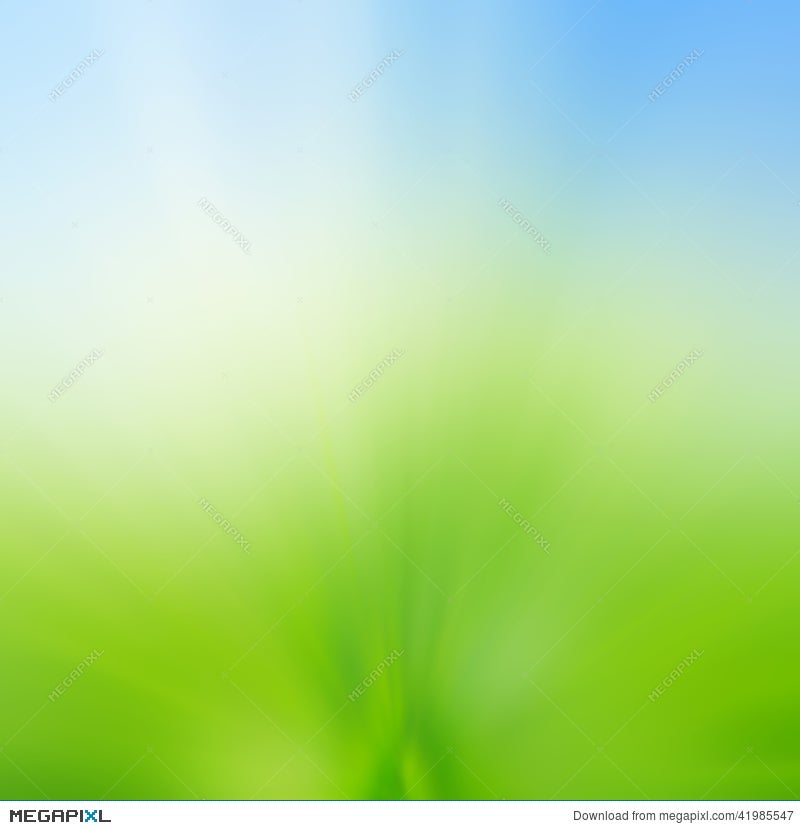 Abstract Blur Background Of Green Grass Field And Blue Sky Above Stock  Photo 41985547 - Megapixl