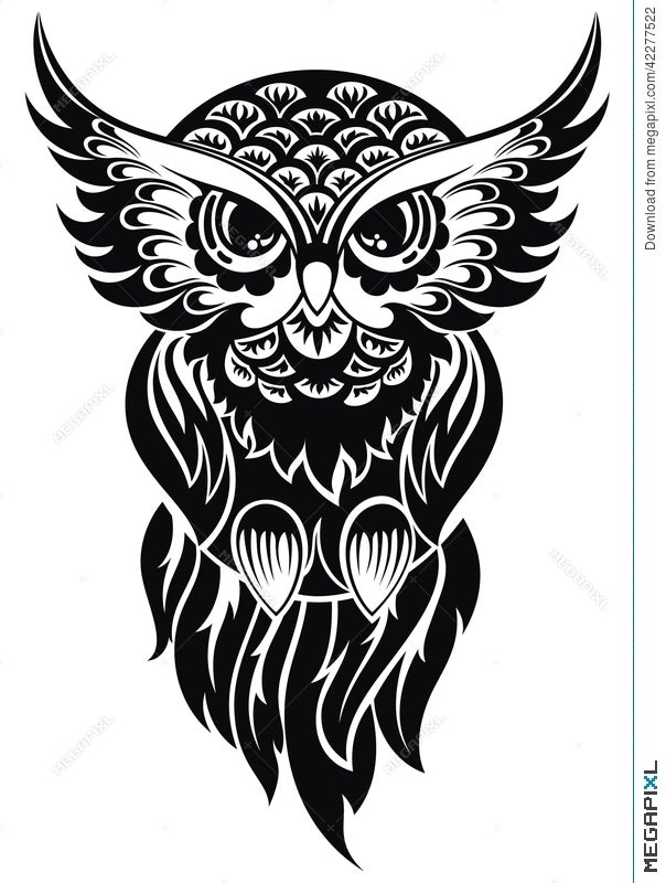 Tribal polynesian owl tattoo  Tattoo contest  99designs