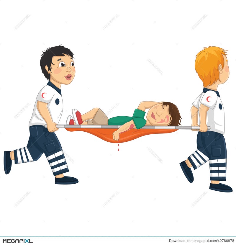 free clipart patient on a gurney