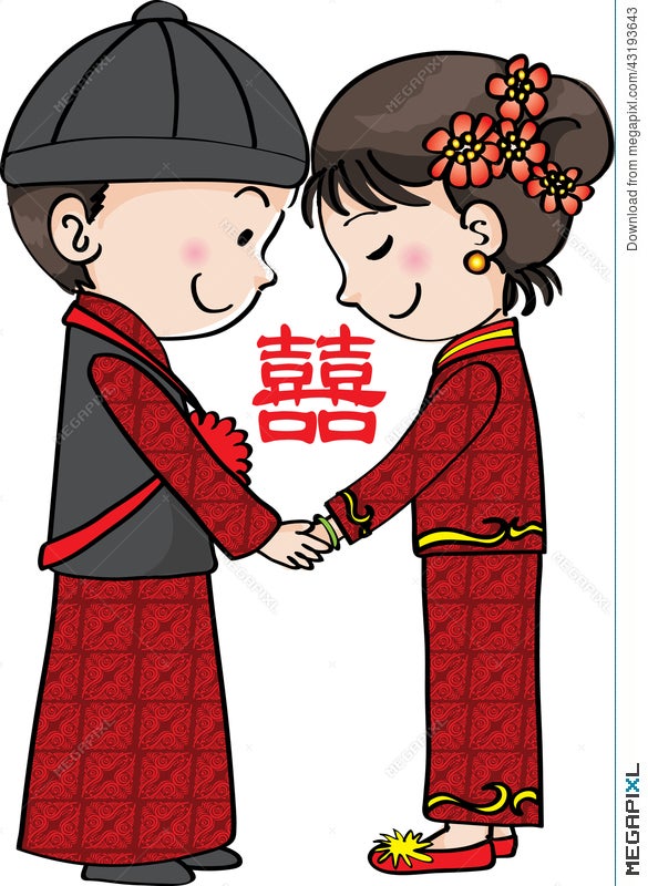 Chinese Traditional Wedding Illustration 43193643 - Megapixl