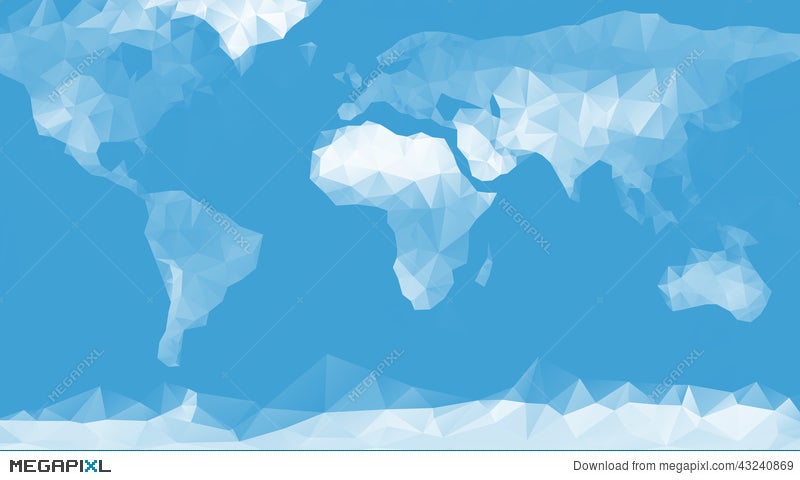 Blue World Map Background Illustration 43240869 Megapixl