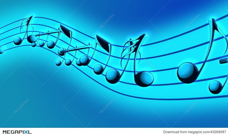 Animated Background With Musical Notes, Music Notes - Loop Video Footage  43269087 - Megapixl